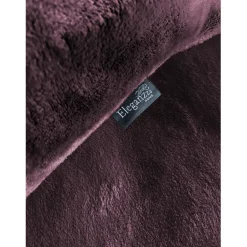 Eleganzzz Dekbedovertrek Flanel Fleece - bordeaux 140x200/220cm< Slapen