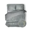 Eleganzzz Dekbedovertrek Marbel Foil Velvet - grey 200x200/220cm| Discount