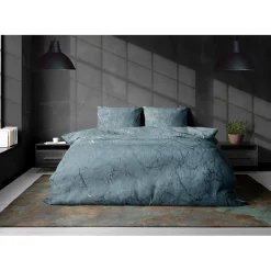 Eleganzzz Dekbedovertrek Marbel Foil Velvet - mineral 140x200/220cm< Slapen