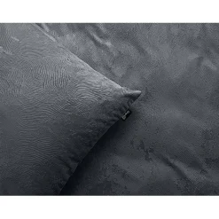 Eleganzzz Dekbedovertrek 3D Embossed Velvet Wave - dark grey 140x200/220cm< Slapen