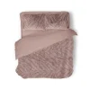 Eleganzzz Dekbedovertrek Jacquard Rabbit Fur - pink 240x200/220cm< Slapen