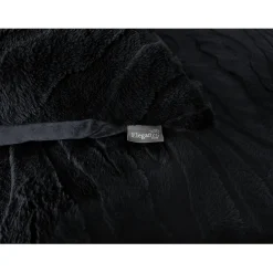 Eleganzzz Dekbedovertrek Jacquard Rabbit Fur - black 140x200/220cm| Outlet