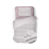 Eleganzzz Dekbedovertrek Jacquard Teddy Pluche - baby pink 140x200/220cm< Slapen