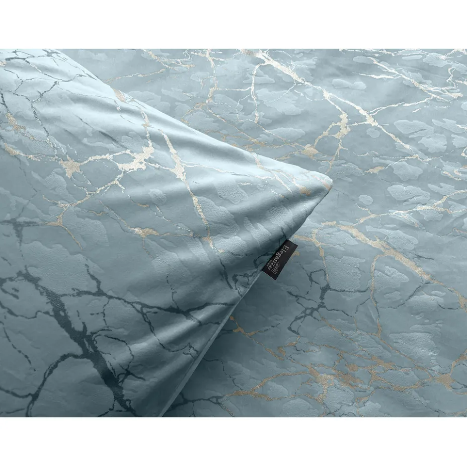Eleganzzz Dekbedovertrek Marbel Foil Velvet - mineral 200x200/220cm< Slapen