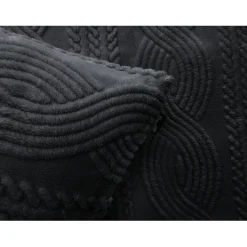 Eleganzzz Dekbedovertrek Jacquard Teddy Pluche - dark grey 200x200/220cm| Discount