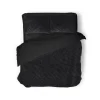 Eleganzzz Dekbedovertrek Jacquard Rabbit Fur - black 200x200/220cm< Slapen