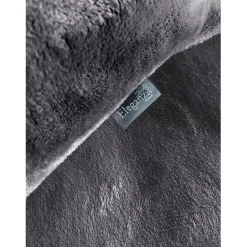 Eleganzzz Dekbedovertrek Flanel Fleece - dark grey 200x200/220cm< Slapen
