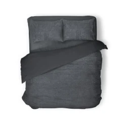 Eleganzzz Dekbedovertrek Teddy Pluche - anthracite 240x200/220cm< Slapen