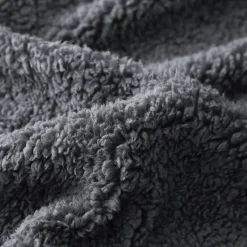 Eleganzzz Dekbedovertrek Teddy Pluche - anthracite 240x200/220cm< Slapen