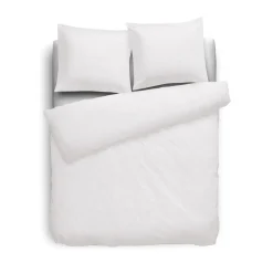 Eleganzzz Dekbedovertrek Flanel Uni - wit 140x200/220cm< Slapen