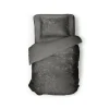 Eleganzzz Dekbedovertrek Crushed Velvet - dark grey 140x200/220cm< Slapen