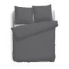 Eleganzzz Dekbedovertrek Flanel Uni - antraciet 140x200/220cm| Best