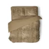 Eleganzzz Dekbedovertrek Flanel Fleece - gold 240x200/220cm< Slapen