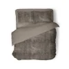 Eleganzzz Dekbedovertrek Flanel Fleece - taupe grey 200x200/220cm< Slapen