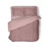 Eleganzzz Dekbedovertrek Teddy Rib Fleece - old rose 240x200/220cm< Slapen