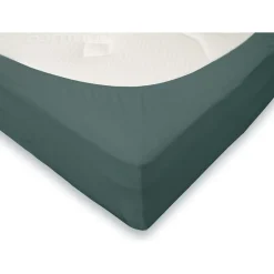 Eleganzzz Hoeslaken Flanel 35cm Hoekhoogte - groen 180x200cm< Slapen
