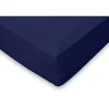 Eleganzzz Hoeslaken Flanel 35cm Hoekhoogte - blauw 90x200cm< Slapen