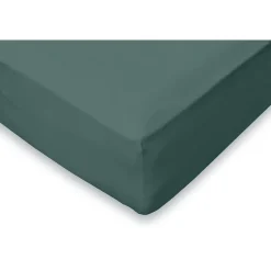 Eleganzzz Hoeslaken Flanel 35cm Hoekhoogte - groen 80x200cm< Slapen