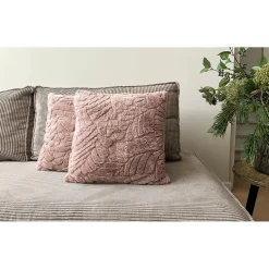 Eleganzzz Jacquard Rabbit Fur Sierkussens Hoofdkussen< Woonaccessoires