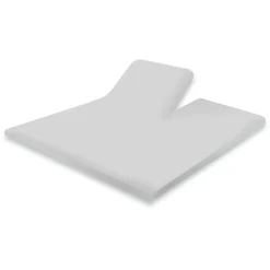 Eleganzzz Splittopper Hoeslaken Perkal Katoen - licht grijs 180x210/220cm| Clearance