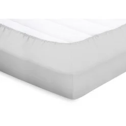 Eleganzzz Splittopper Hoeslaken Perkal Katoen - licht grijs 180x200cm| Online