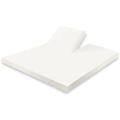 Eleganzzz Splittopper Hoeslaken Jersey Katoen Stretch - ivoor 180x210/220cm| New