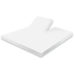 Eleganzzz Splittopper Hoeslaken Jersey Katoen Stretch - wit 180x200cm< Slapen
