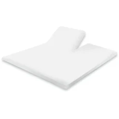 Eleganzzz Splittopper Hoeslaken Perkal Katoen - wit 180x200cm< Slapen