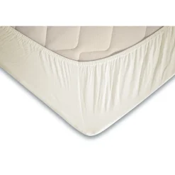 Eleganzzz Topper Hoeslaken Jersey Katoen Stretch - ivoor 80/90x190/200cm< Slapen