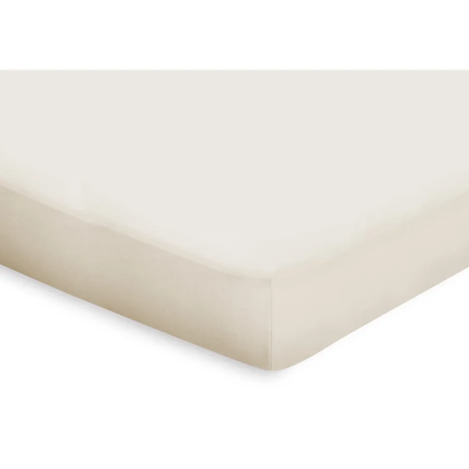 Eleganzzz Topper Hoeslaken Katoen Perkal - ivoor 90x200cm< Slapen