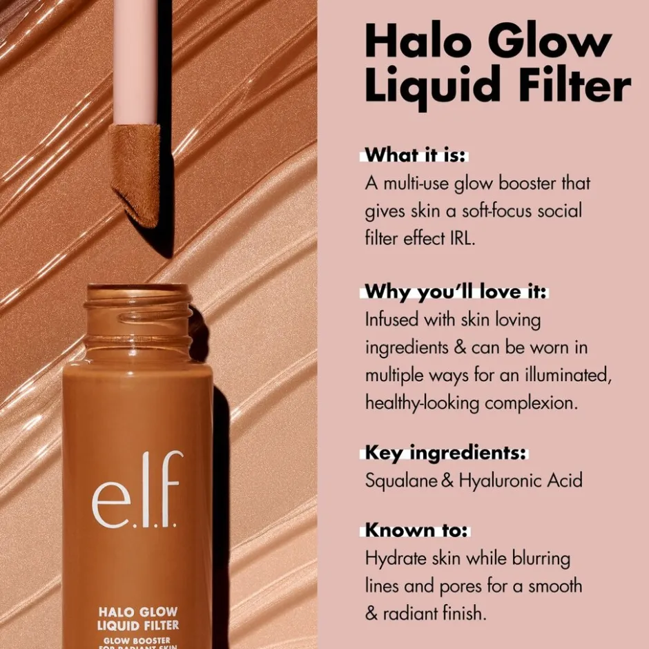 ELF e.l.f. Halo Glow 6.5 Deep Liquid Filter< Foundation