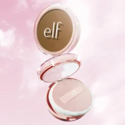 e.l.f. Halo Glow Powder Filter Tan Warm Pressed Powder|ELF Hot