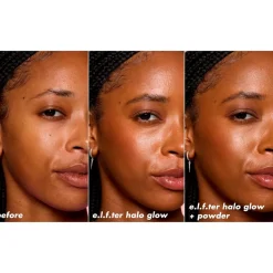 e.l.f. Halo Glow Powder Filter Deep Warm Pressed Powder|ELF Hot