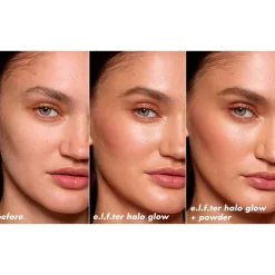 e.l.f. Halo Glow Powder Filter Light Warm Pressed Powder|ELF Outlet