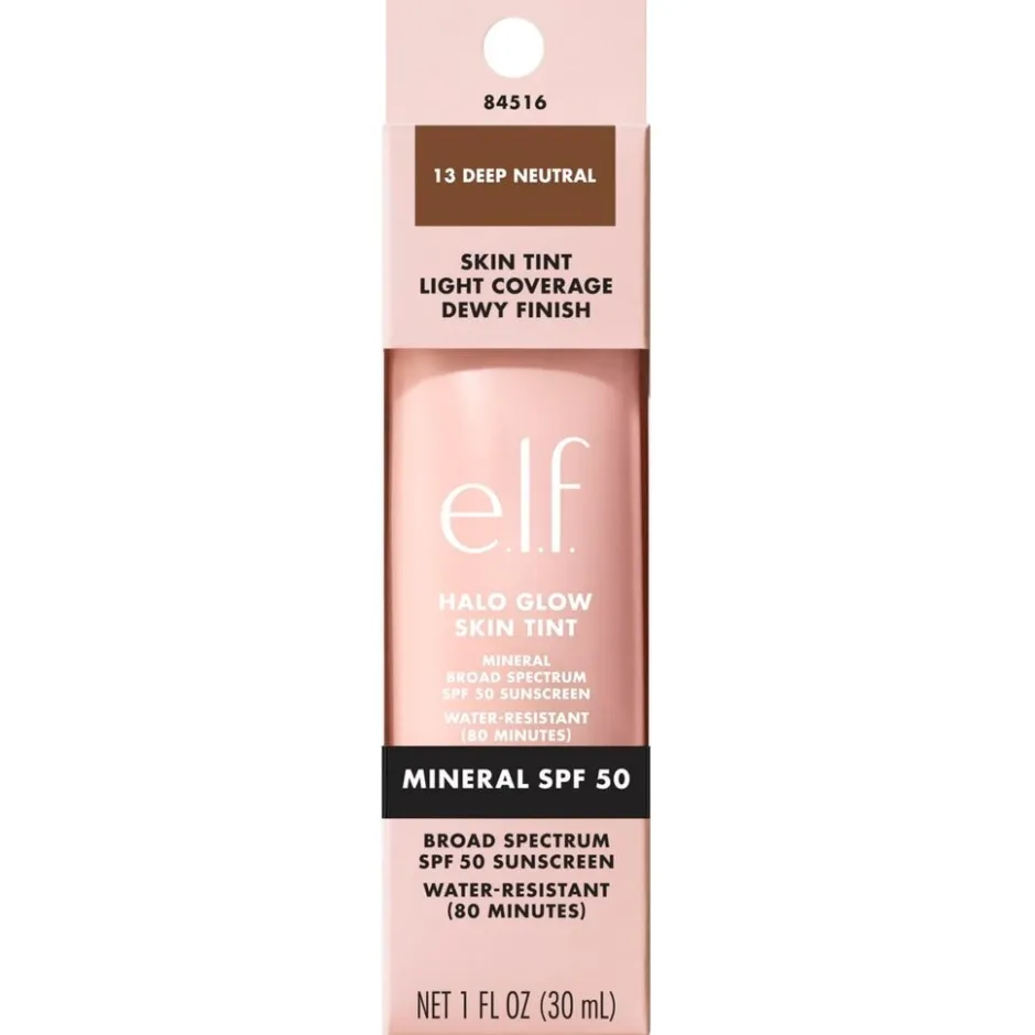 e.l.f. Halo Glow SPF50 13 Deep Neutral Skin Tint|ELF Clearance