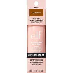 ELF e.l.f. Halo Glow SPF50 12 Tan Cool Skin Tint< Foundation