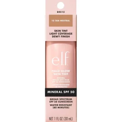 e.l.f. Halo Glow SPF50 10 Tan Neutral Skin Tint|ELF Online