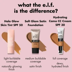 e.l.f. Halo Glow SPF50 10 Tan Neutral Skin Tint|ELF Online
