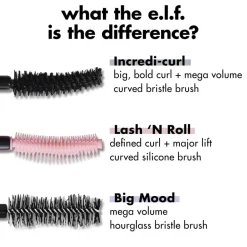 ELF e.l.f. Soft Black Incredible Curl Mascara< Mascara