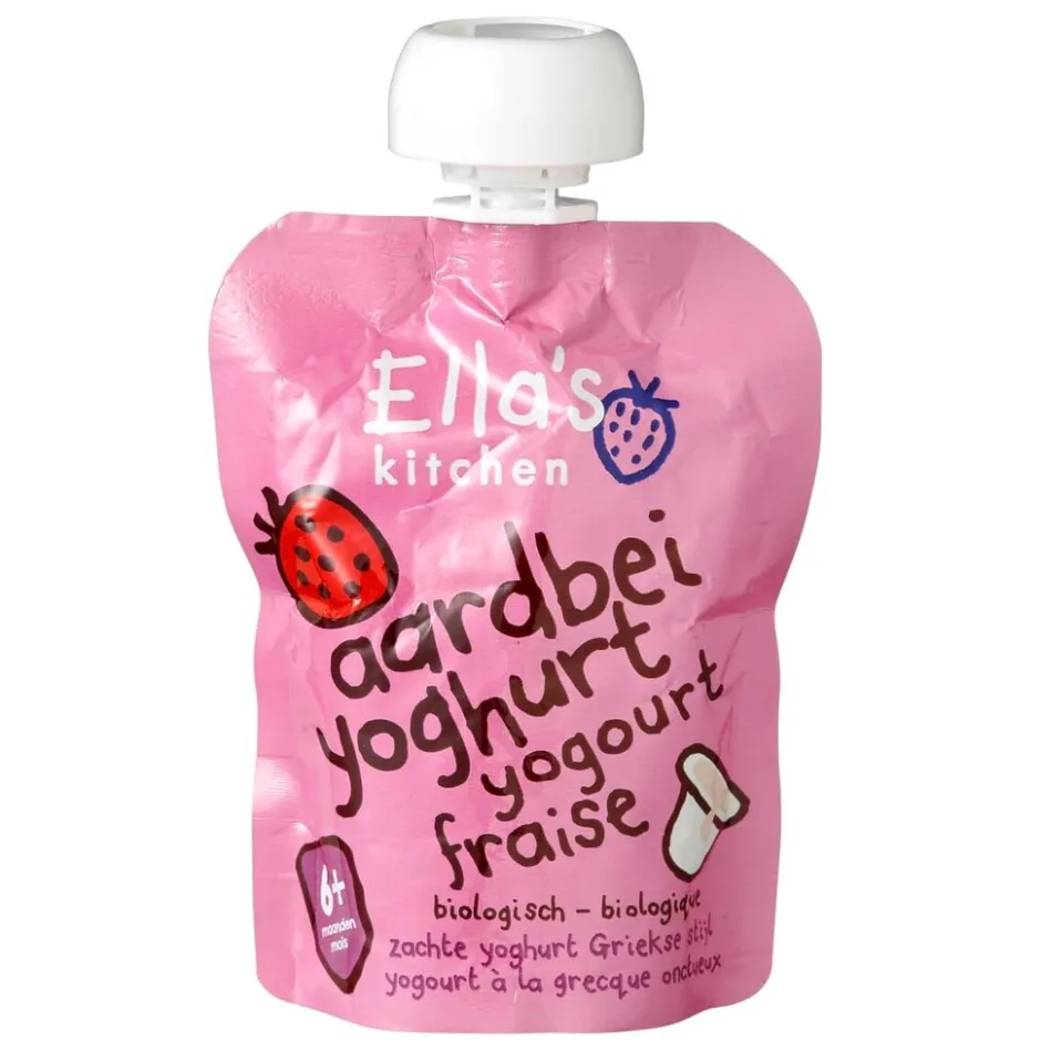 6+M Yoghurt Aardbei Griekse Stijl|Ella's Kitchen Online