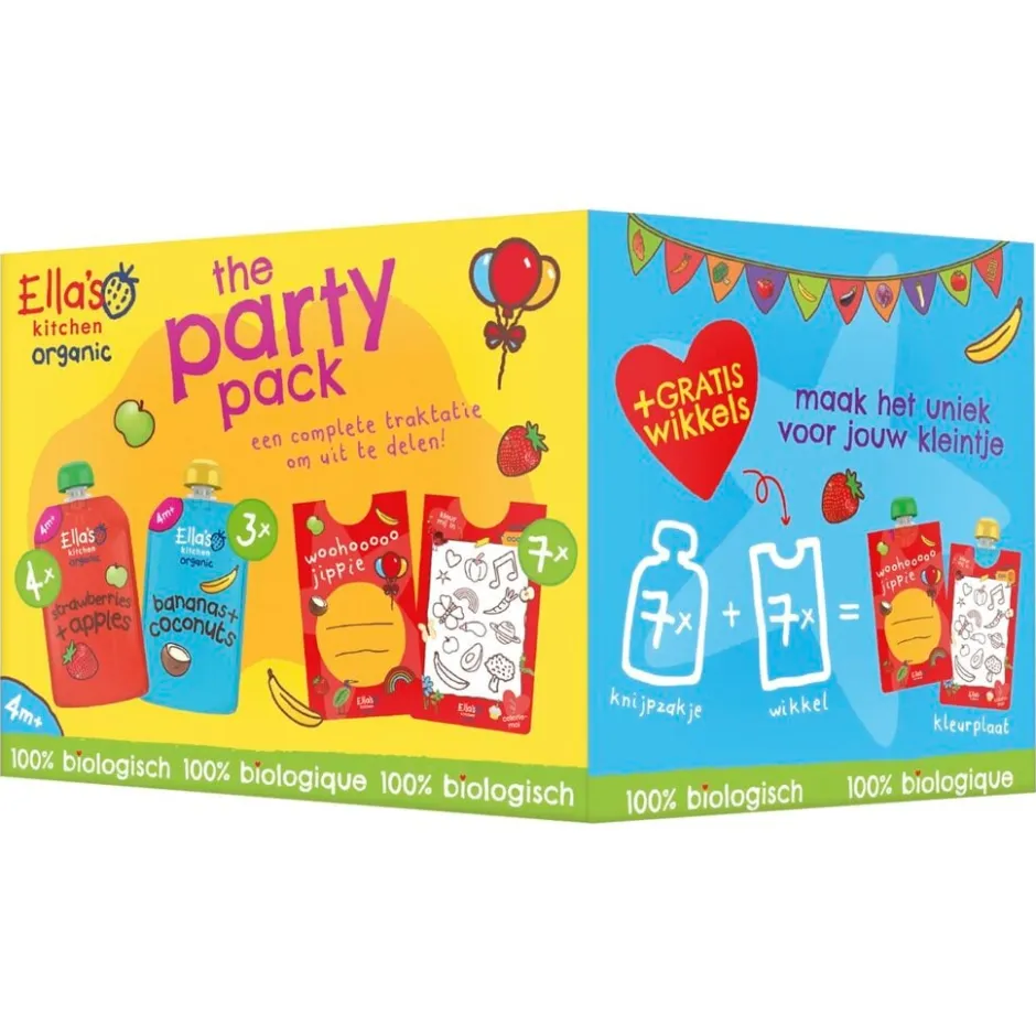 Organic The Party Pack Knijpfruit|Ella's Kitchen New