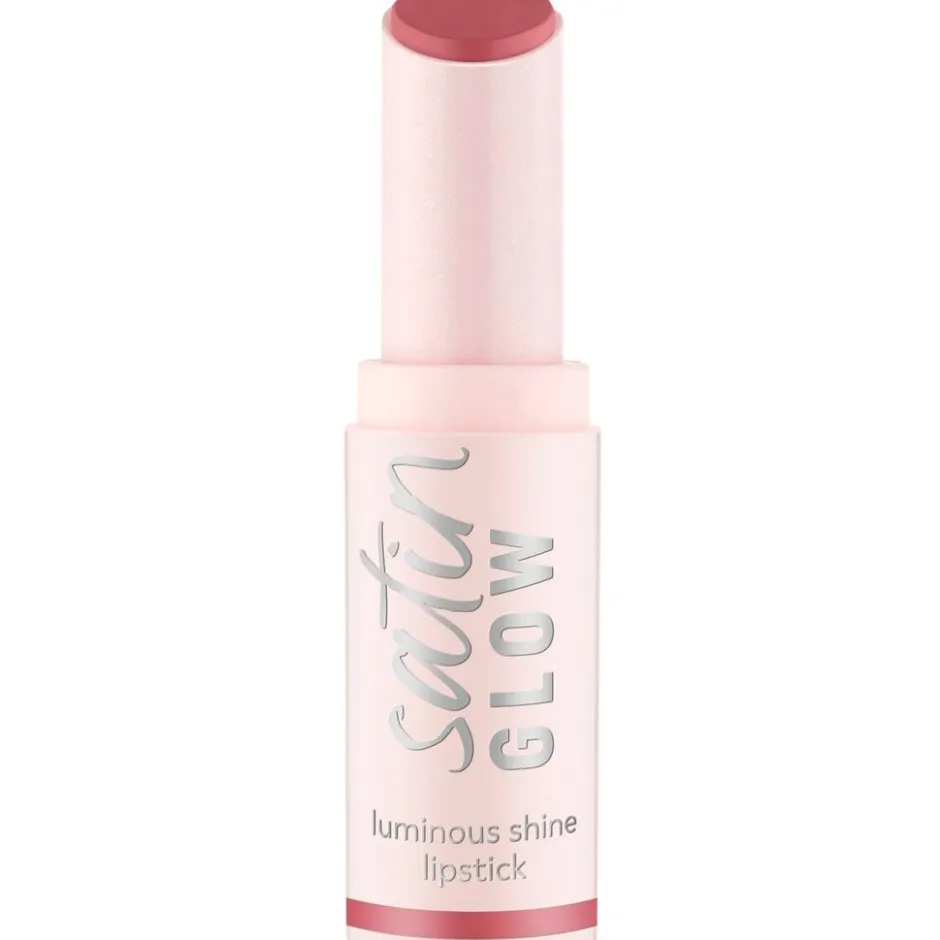 Essence Satin Glow 03 Rose And Shine Luminous Shine Lipstick< Lipmake-Up
