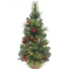 Everyday Miniature Pine cone & Berry tree verlichte tafelkerstboom| Best