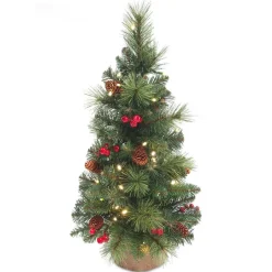 Everyday Pine Cone & Berry miniatuur kunstkerstboom< Kerstartikelen