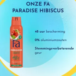 Fa Energising Paradise Hibiscus Deodorant Spray< Deospray