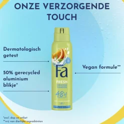Fa Orange Sunrise Deodorant Spray< Deospray