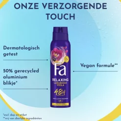 Fa Relaxing Luxurious Viola Deodorant Spray< Deospray