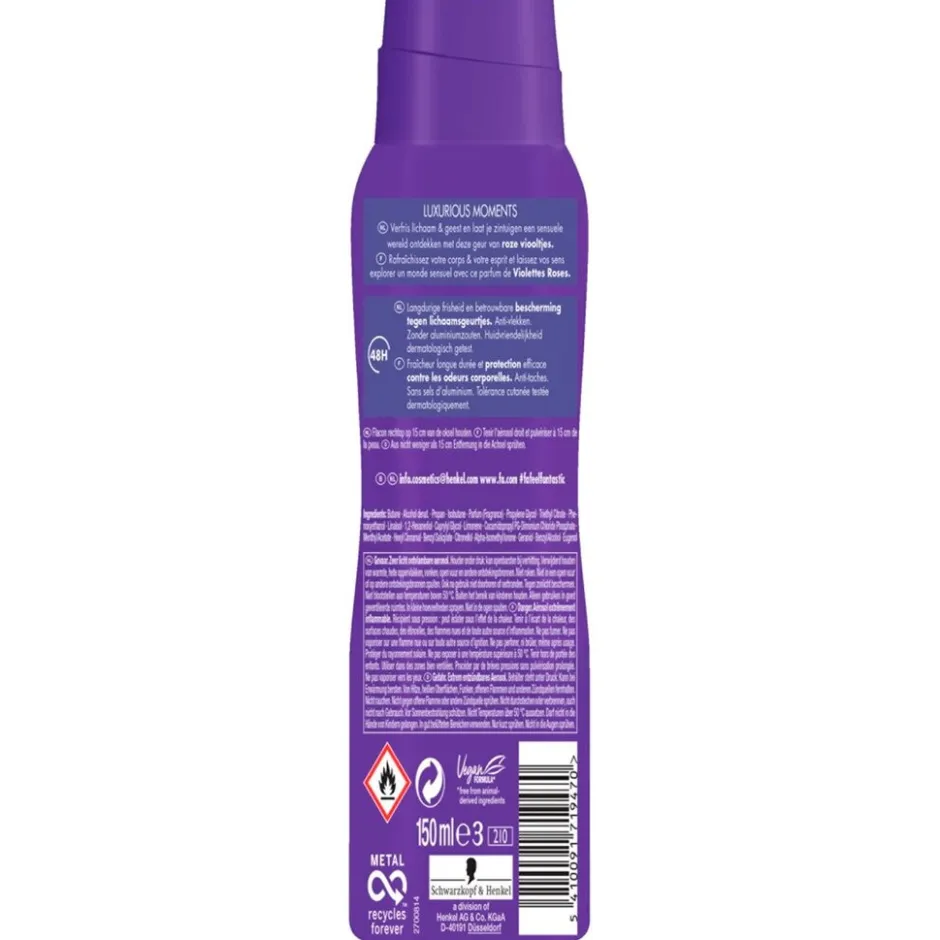 Fa Relaxing Luxurious Viola Deodorant Spray< Deospray