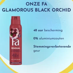Fa Sensual Glamorous Black Orchid Deodorant Spray< Deospray