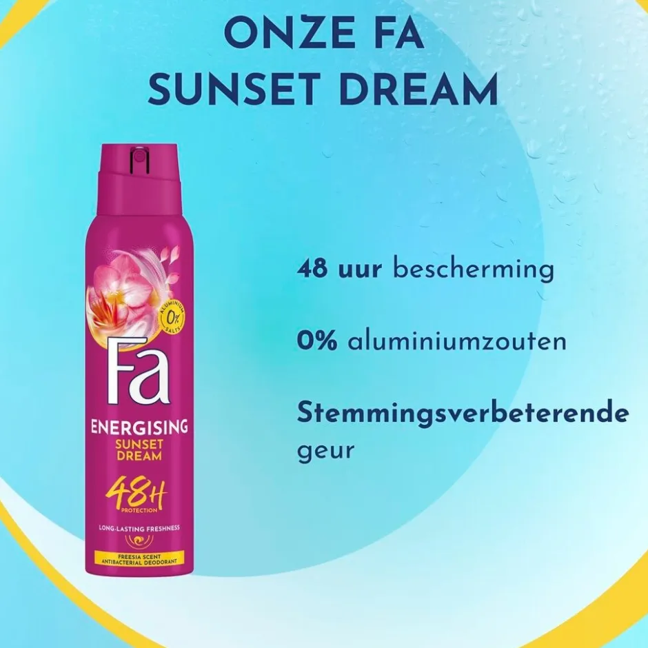 Fa Sunset Dream Deodorant Spray< Deospray